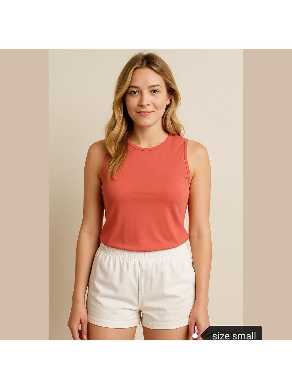 Coral Tank Top Sleeveless Size 6